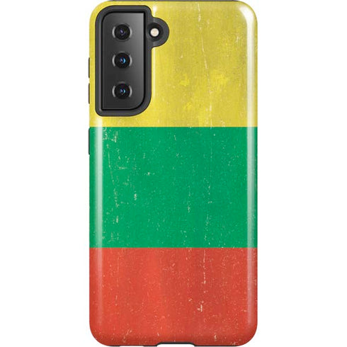 Lithuania Flag Distressed Galaxy S21 5G Pro Case